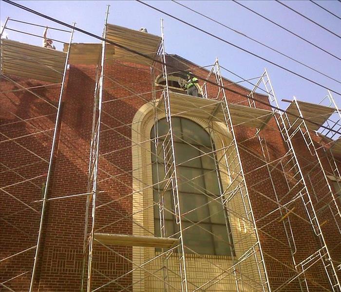 Scaffolding set up for a commercial loss